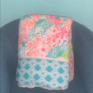 Lilly Pulitzer Orchid Border duvet cover